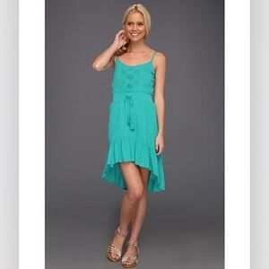 Roxy Turquoise High Low Dress